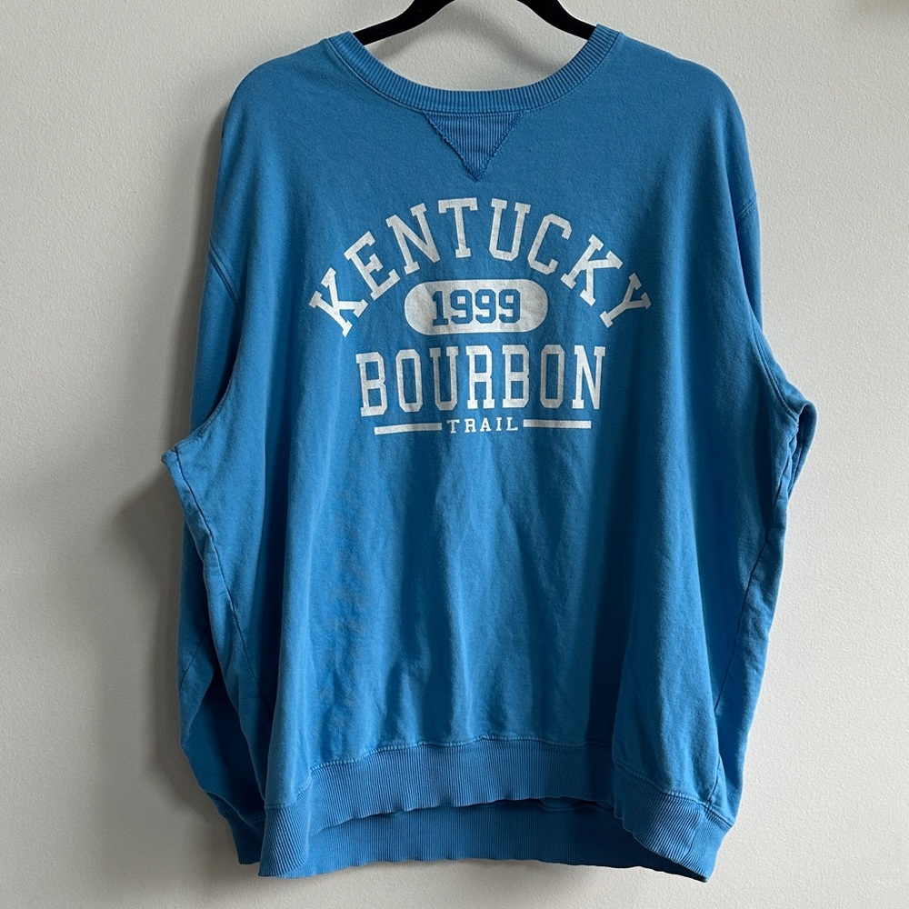 Kentucky Bourbon Trail 1999 Blue Mens XL Pullover‎ Sweatshirt Ring Spun Cotton